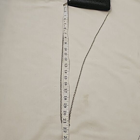 JESSICA MCCLINTOCK BLACK METAL MESH EVENING BAG - Picture 4 of 6